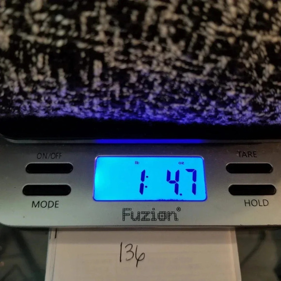 Jones New York Women's Jacket 10 Gray Cotton Full Zipper Long Sleeves Tweed - Picture 10 of 10